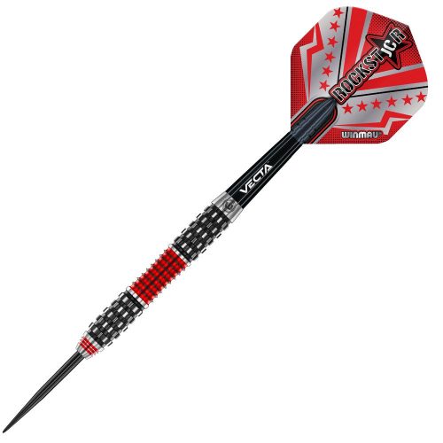 Sada steel šípok Winmau Joe Cullen Rockstar RS 1.0, 24g, 90% wolfram