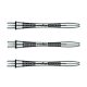 Násadky na šípky Winmau Triad Aluminium, čierne intermediate 41mm