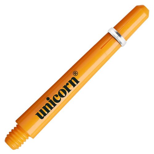 Násadky na šípky Unicorn Gripper4, 29 mm, extra krátke, neon oranžové