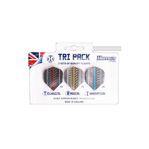 Letky na šípky Harrows Tri Pack Supergrip, 9ks multipack