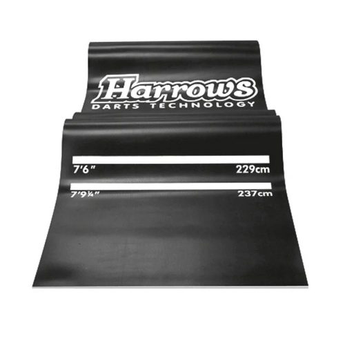 Gumený koberec pred terč Harrows Rubber Mat 300×65cm čierny