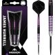 Sada šípok Mission steel James Hurrell Black PVD-Electro Purple 24g, 90% wolfram