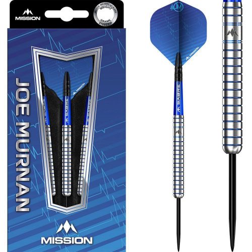 Sada steel šípok Mission Joe Murnan Electro Blue 24g, 90% wolfram