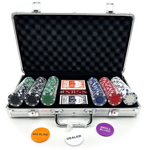 Gamecenter Poker set DICE 300 ks, 11,5g žetóny, hliníkový kufrík