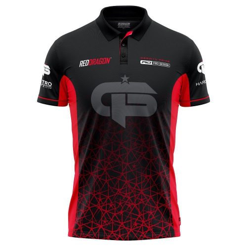 Originálny dres Red Dragon Gerwyn Price Iceman Inferno Tour červený, veľkosť S